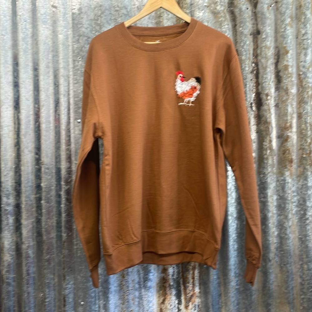Embroidered Chicken sweater